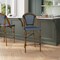 Flash Furniture BlackWhite PE Rattan Stacking Paris Stools, 2PK 2-SDA-AD642001-CS-NVYWH-NAT-GG - alternate 3